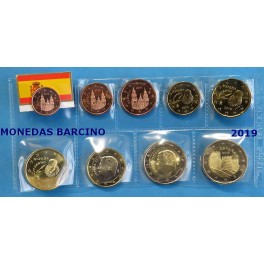 2019 -ESPAÑA -  EUROS - COLECCION DE EUROS MAS 2 EUROS CONMEMORATIVOS AVILA 