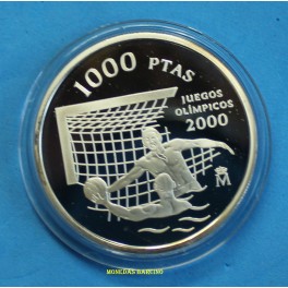 1999 - ESPAÑA - 1000 pesetas - JUEGOS OLIMPICOS 2000 -PLATA