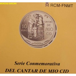 2007 -ESPAÑA - 10 EUROS - PLATA - MIO CID - DOÑA JIMENA-monedasbarcino.com