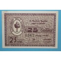 1937 - GUIAMETS - 25 CENTIMOS - TARRAGONA - BILLETE PUEBLO