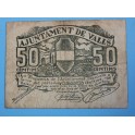 1937 -VALLS - 50 CENTIMOS - TARRAGONA - BILLETE PUEBLO-monedasbarcino.com