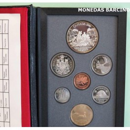 1989  - CANADA -  SET  7 MONEDAS PROOF OFICIAL-ROYAL MINT  - DOLLAR -