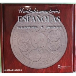 2019 - ESPAÑA - 300 EUROS - 1 KILO DE PLATA- UNIDADES MONETARIAS