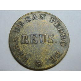 1921 - MONEDA COOPERATIVA - REUS - PALLOFA - JETON - IGLESIA SAN PEDRO -GUERRA CIVIL