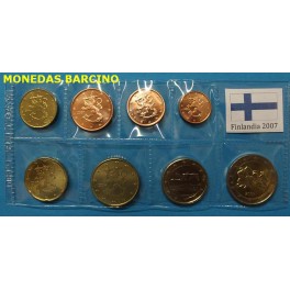 2007 - FINLANDIA  - EUROS- COLECCION 8 MONEDAS
