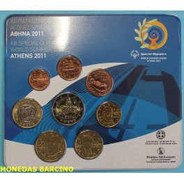 2011 - GRECIA - EUROS - ATENAS - JUEGOS OLIMPICOS - 8 MONEDAS