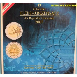 2007 AUSTRIA - EUROS - COLECCION BLISTER -REPUBLIK OSTERREICH 8 MONEDAS