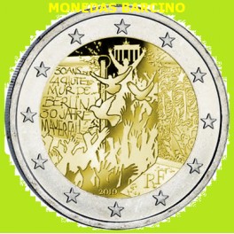 2019 - FRANCIA - 2 EUROS - MURO DE BERLIN -CONMEMORATIVOS