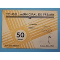 1937 - PREMIA - 50 CENTIMOS - BARCELONA - BILLETE PUEBLO 