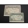 1937 - BILBAO  - 5 y 25 PESETA - 2 BILLETES PAPEL MONEDA