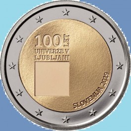 2019 - ESLOVENIA - 2 EUROS - UNIVERSIDAD LJUBLIANA - SLOVENIJA