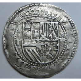 1556- 1598 - FELIPE  II- BOLIVIA POTOSI- 4 REAL COB -ESPAÑA COLONIAL