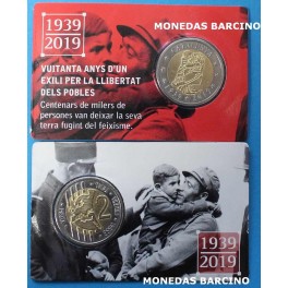 2019  CATALUNYA - 2 EUROS -PRUEBAS NUMISMATICAS - 