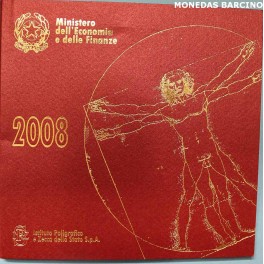 2008 - ITALIA -  EUROS - BLISTER- COIN SET