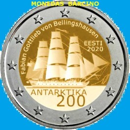 2020 - ESTONIA- 2 EUROS  - ANTARTIDA - EESTI 