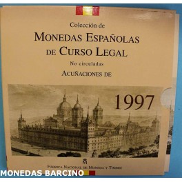 1997-  ESPAÑA -  PESETAS - 8 MONEDAS - CARTERITA-monedasbarcino