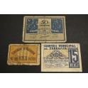 1937 -MANRESA, MOLLERUSSA, TERRASSA - 10- 50 CENTIMOS - 1 PESETA -PAPEL MONEDA