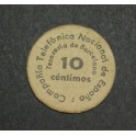 1937 - BARCELONA - COMPAÑIA TELEFONICA - 10 CENTIMOS -BILLETE PAPEL MONEDA