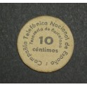 1937 - BARCELONA - COMPA&Ntilde;IA TELEFONICA - 10 CENTIMOS -BILLETE PAPEL MONEDA