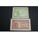 1937 - CASPE - BARBASTRO -  50 CENTIMOS - 2 PESETAS - BILLETE PAPEL MONEDA