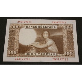 1953 - ESPAÑA - 100  PESETAS - ROMERO DE TORRES  - BILLETE ESTADO ESPAÑOL
