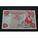   1967 - MAURICIO - 10 RUPEES - AFRICA - BILLETE 