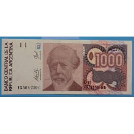 1989 - ARGENTINA - 1000 AUSTRALES - BILLETE - BANKNOTE
