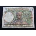 1941 AFRICA -5 FRANCS- FRANCAISE LIBRE- BILLETE-BANKNOTE