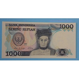 1987 INDONESIA - 1000 RUPIAH - BILLETE -BANKNOTE