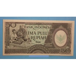1964 INDONESIA - 50 RUPIAH - BILLETE - BANKNOTE