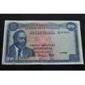 1969 KENYA -20 SHILINGI -KENIA-AFRICA BILLETE - BANKNOTE