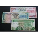  1985-1986 MAURICIO -10+50+100 RUPEES- AFRICA - BILLETE 