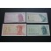 1964 INDONESIA - 1+5+10+ 25 SEN- BANK - 4  BILLETE 