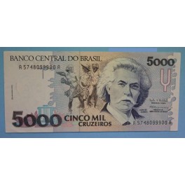 1992 BRASIL - BILLETE-  500 CRUZEIROS -BANCO CENTRAL