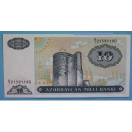 1993 - AZERBAIYAN - 10 MANAT - BILLETE - BANKNOTE