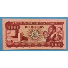 1983- MOZAMBIQUE - 1000 METICAIS -  MAPUTO - BILLETE