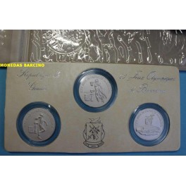 1988 - GUINEA  -100-200-300 FRANCS -OLIMPIADAS BARCELONA -92