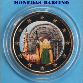 2018 -  ESPAÑA - 2 EUROS  -COLOR - SANTIAGO DE COMPOSTELA  