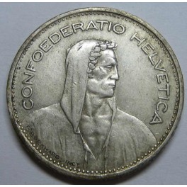 1935 -  SUIZA -  5  FRANCOS - HERVETIA - 5 francs -                            - SCHWEIZ