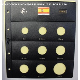 2002 - PARDO - HOJAS  COLECCION  EUROS 9 esp.
