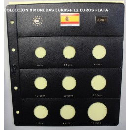 2003 - PARDO - HOJAS  COLECCION  EUROS 9 esp.