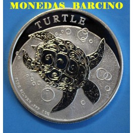 2016 - NIUE ISLAND - 2 DOLLAR- ONZA -TORTUGA