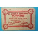 1937 - BENEJÚZAR - 25 CENTIMOS - BILLETE PAPEL MONEDA ALICANTE