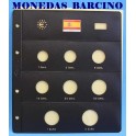 2010 - PARDO - HOJA  COLECCION EUROS 8 ESPACIOS