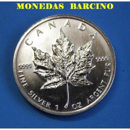 1999 - CANADA -1 ONZA - 5  DOLLAR - HOJA ARCE