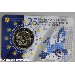 2019 - INSTITUTO MONETARIO - 2 EUROS -  BELGICA - COINCARD