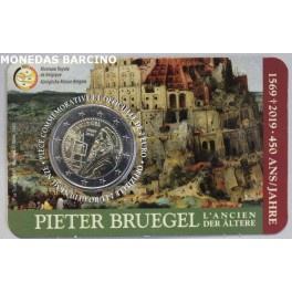 2019 - PIETER BRUEGEL - 2 EUROS - BELGICA -  COINCARD