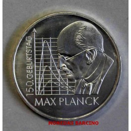 2008 - MAX PLANCK - 10 EUROS - ALEMANIA - PLATA