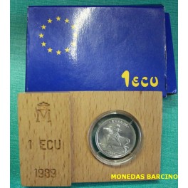 1989 - EUROPA - 1 ECU- ESPAÑA - PLATA