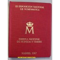 1987-ESPAÑA - PESETAS - E 87 - CARTERITA - EXPOSICION NUMISMATICA